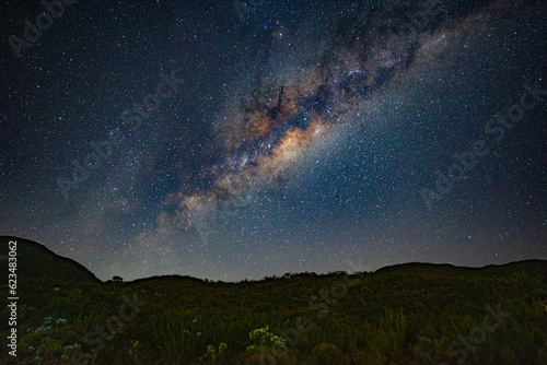 starry night sky astrophotography
