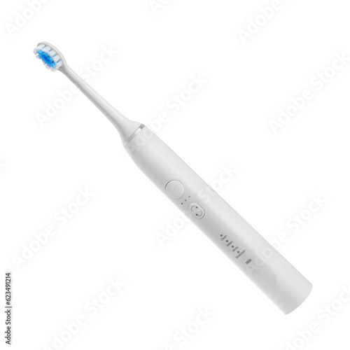 Electric toothbrush for cleaning teeth and hygiene dental dentist isolated on transparent background photo