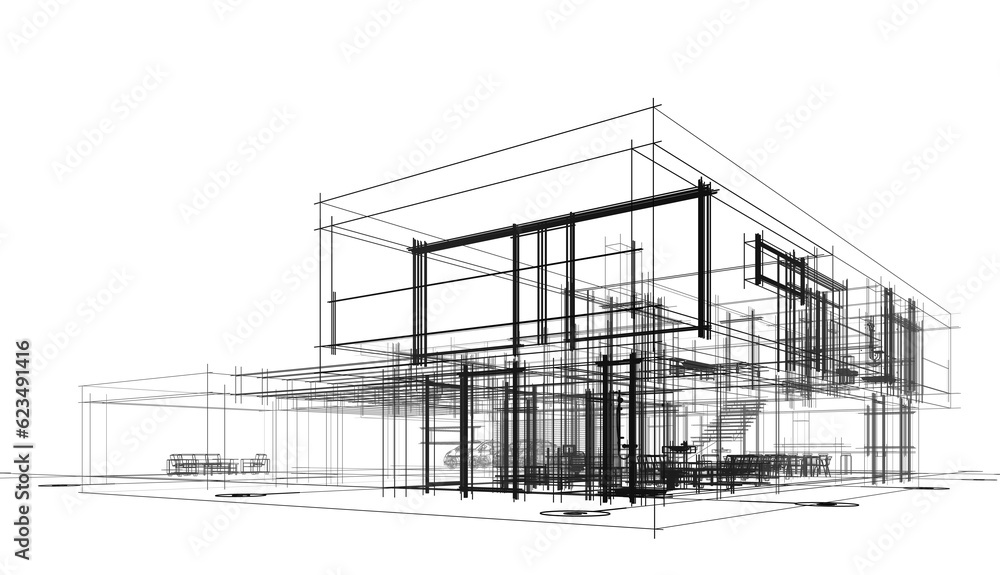 sketch of building sketch of building