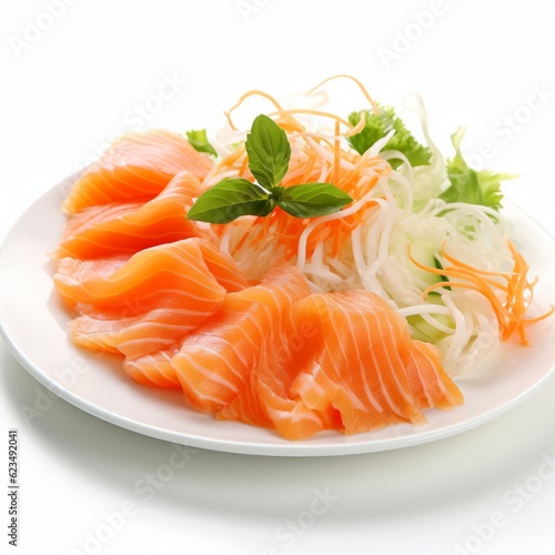 a delicious and healthy salmon and vegetable dish on a white plate