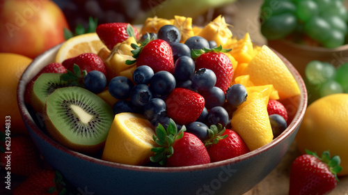bowl of fruit HD 8K wallpaper Stock Photographic Image © Ahmad