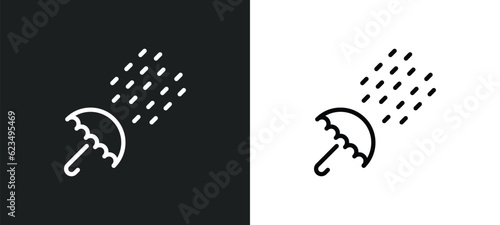 sprinkle weather icon isolated in white and black colors. sprinkle weather outline vector icon from weather collection for web  mobile apps and ui.