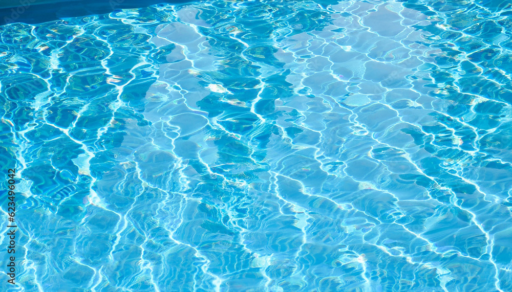 water in swimming pool rippled water detail background