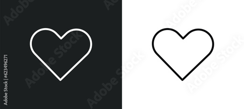 hearth icon isolated in white and black colors. hearth outline vector icon from user interface collection for web, mobile apps and ui.
