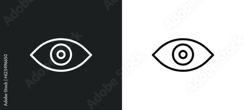 visual icon isolated in white and black colors. visual outline vector icon from user interface collection for web, mobile apps and ui.