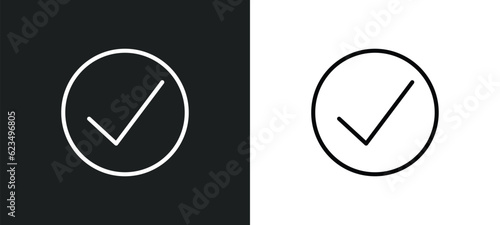 check box icon isolated in white and black colors. check box outline vector icon from user interface collection for web, mobile apps and ui.