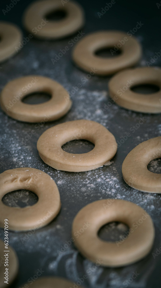 Naklejka premium Donut Teig 
