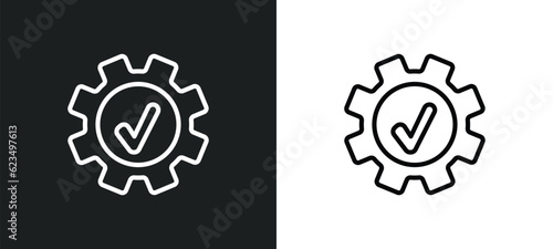 right tings icon isolated in white and black colors. right tings outline vector icon from user interface collection for web, mobile apps and ui.