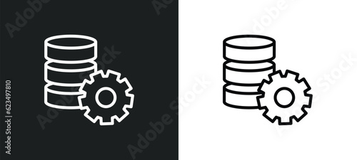 data analytics tings icon isolated in white and black colors. data analytics tings outline vector icon from user interface collection for web, mobile apps and ui.