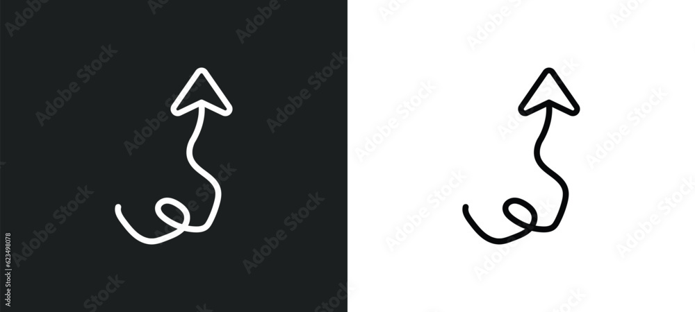 up arrow with scribble icon isolated in white and black colors. up arrow with scribble outline vector icon from user interface collection for web, mobile apps and ui. up arrow with scribble icon isolated in white and black colors. up arrow with scribble outline vector icon from user interface collection for web, mobile apps and ui.