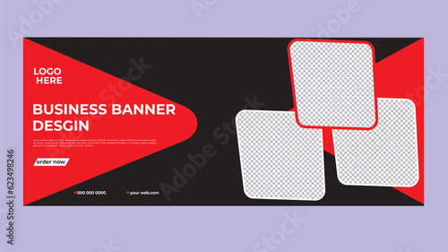 web banners of standard size with different geometric elements.abstract web banner design template.