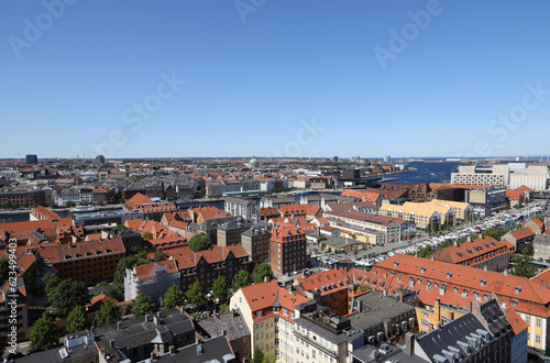 Aerial view of the city of Copenhagen