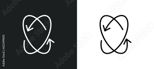movement icon isolated in white and black colors. movement outline vector icon from transport collection for web, mobile apps and ui.