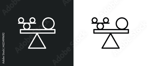 stability icon isolated in white and black colors. stability outline vector icon from transport collection for web, mobile apps and ui.
