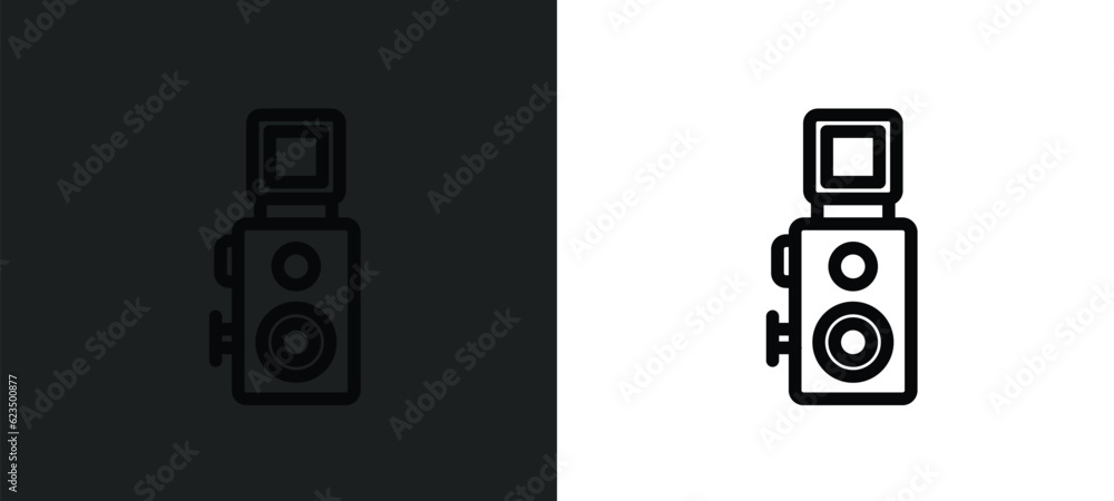 reflex photo camera icon isolated in white and black colors. reflex photo camera outline vector icon from technology collection for web, mobile apps and ui. reflex photo camera icon isolated in white and black colors. reflex photo camera outline vector icon from technology collection for web, mobile apps and ui.