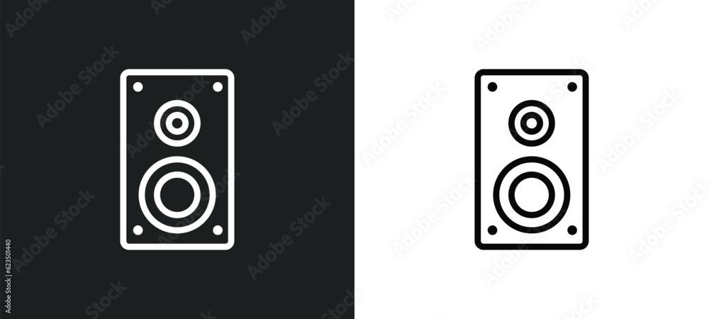 sound box icon isolated in white and black colors. sound box outline vector icon from technology collection for web, mobile apps and ui. sound box icon isolated in white and black colors. sound box outline vector icon from technology collection for web, mobile apps and ui.