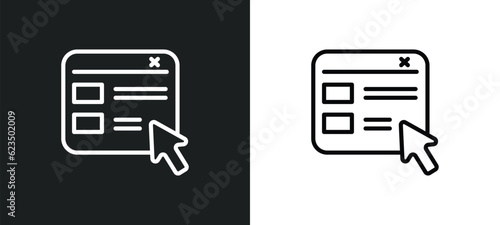 selector icon isolated in white and black colors. selector outline vector icon from technology collection for web, mobile apps and ui.