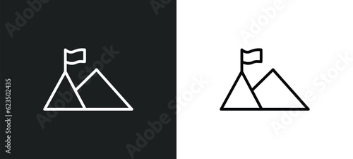 overcome icon isolated in white and black colors. overcome outline vector icon from startup stategy and collection for web, mobile apps and ui.