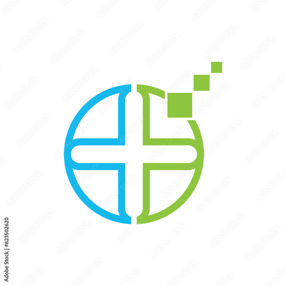 Fototapeta premium Medical care logo.vector illustration design template.