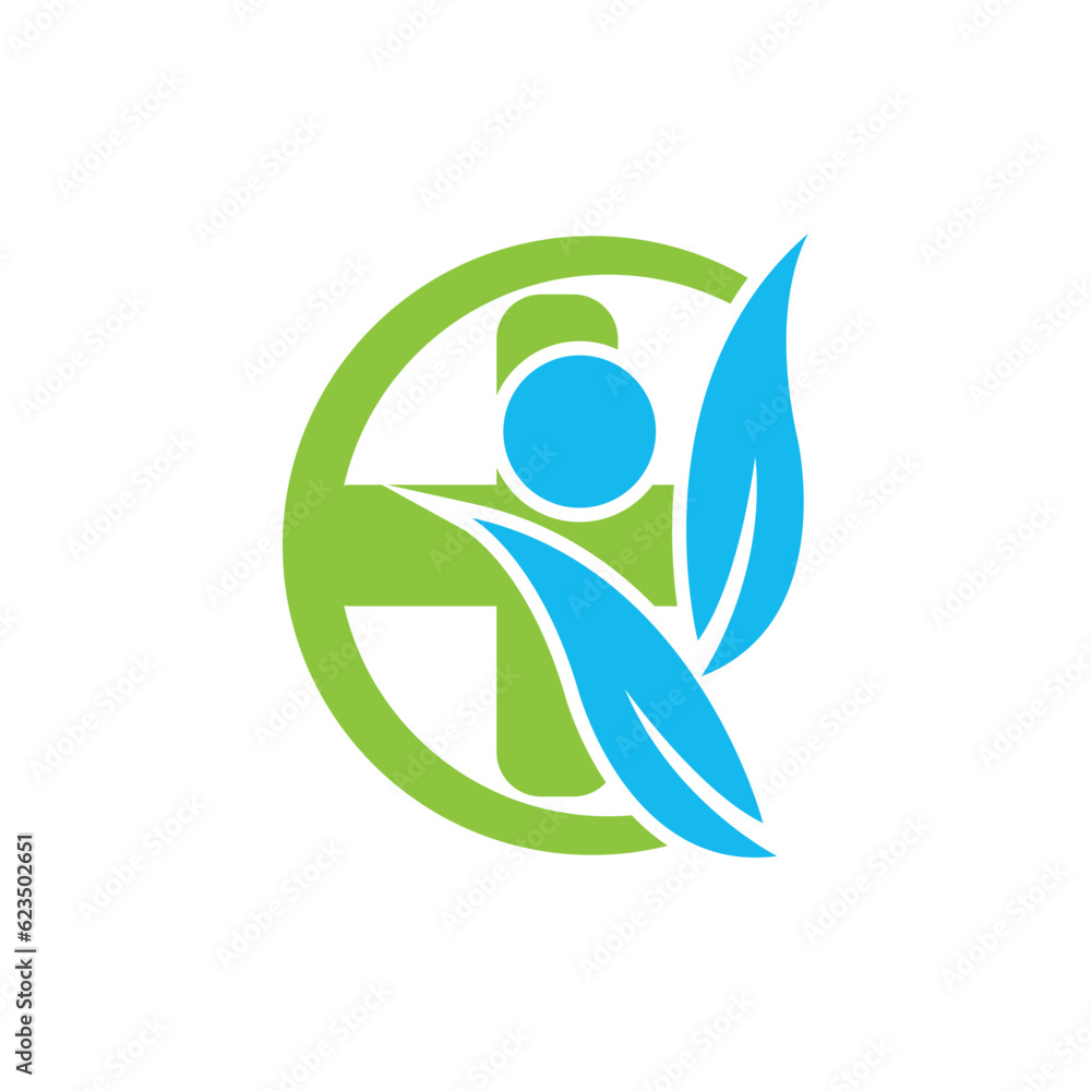 Medical care logo.vector illustration design template.