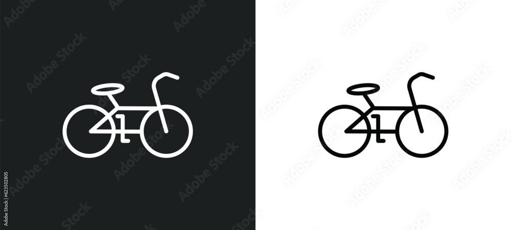 race bike icon isolated in white and black colors. race bike outline vector icon from sports collection for web, mobile apps and ui. race bike icon isolated in white and black colors. race bike outline vector icon from sports collection for web, mobile apps and ui.
