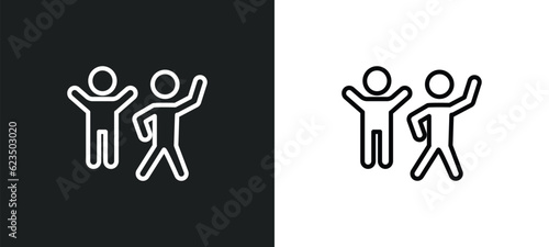 excercise icon isolated in white and black colors. excercise outline vector icon from sports collection for web, mobile apps and ui.