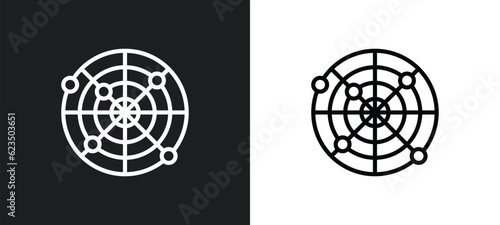 net icon isolated in white and black colors. net outline vector icon from social media marketing collection for web, mobile apps and ui.