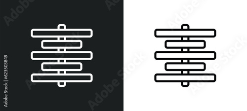 align center icon isolated in white and black colors. align center outline vector icon from signs collection for web, mobile apps and ui.