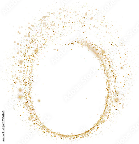 Gold Glitter shiny swirl