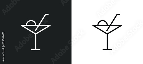 drinks icon isolated in white and black colors. drinks outline vector icon from signs collection for web, mobile apps and ui.