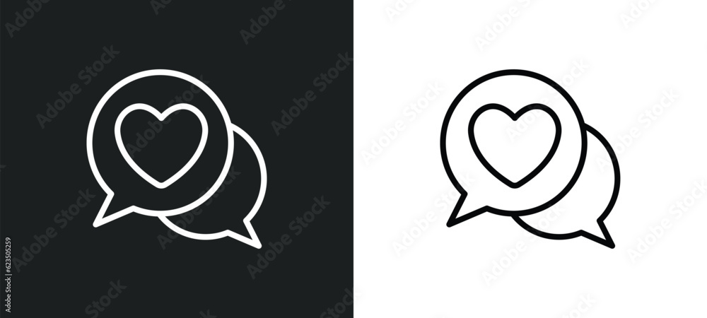 lover icon isolated in white and black colors. lover outline vector icon from shapes collection for web, mobile apps and ui.