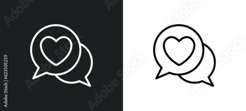 lover icon isolated in white and black colors. lover outline vector icon from shapes collection for web, mobile apps and ui.
