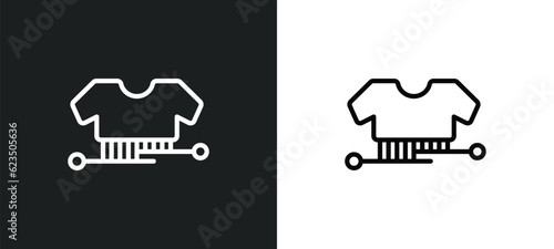 hand craft icon isolated in white and black colors. hand craft outline vector icon from sew collection for web, mobile apps and ui.