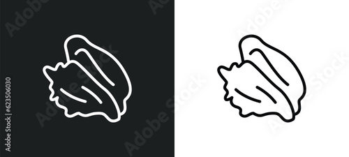 conch shell icon isolated in white and black colors. conch shell outline vector icon from religion collection for web, mobile apps and ui.