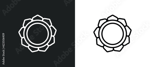 buddhism icon isolated in white and black colors. buddhism outline vector icon from religion collection for web, mobile apps and ui.