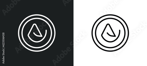 asceticism icon isolated in white and black colors. asceticism outline vector icon from religion collection for web, mobile apps and ui.