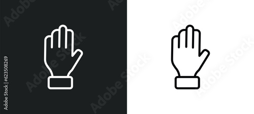 slap icon isolated in white and black colors. slap outline vector icon from people collection for web, mobile apps and ui.