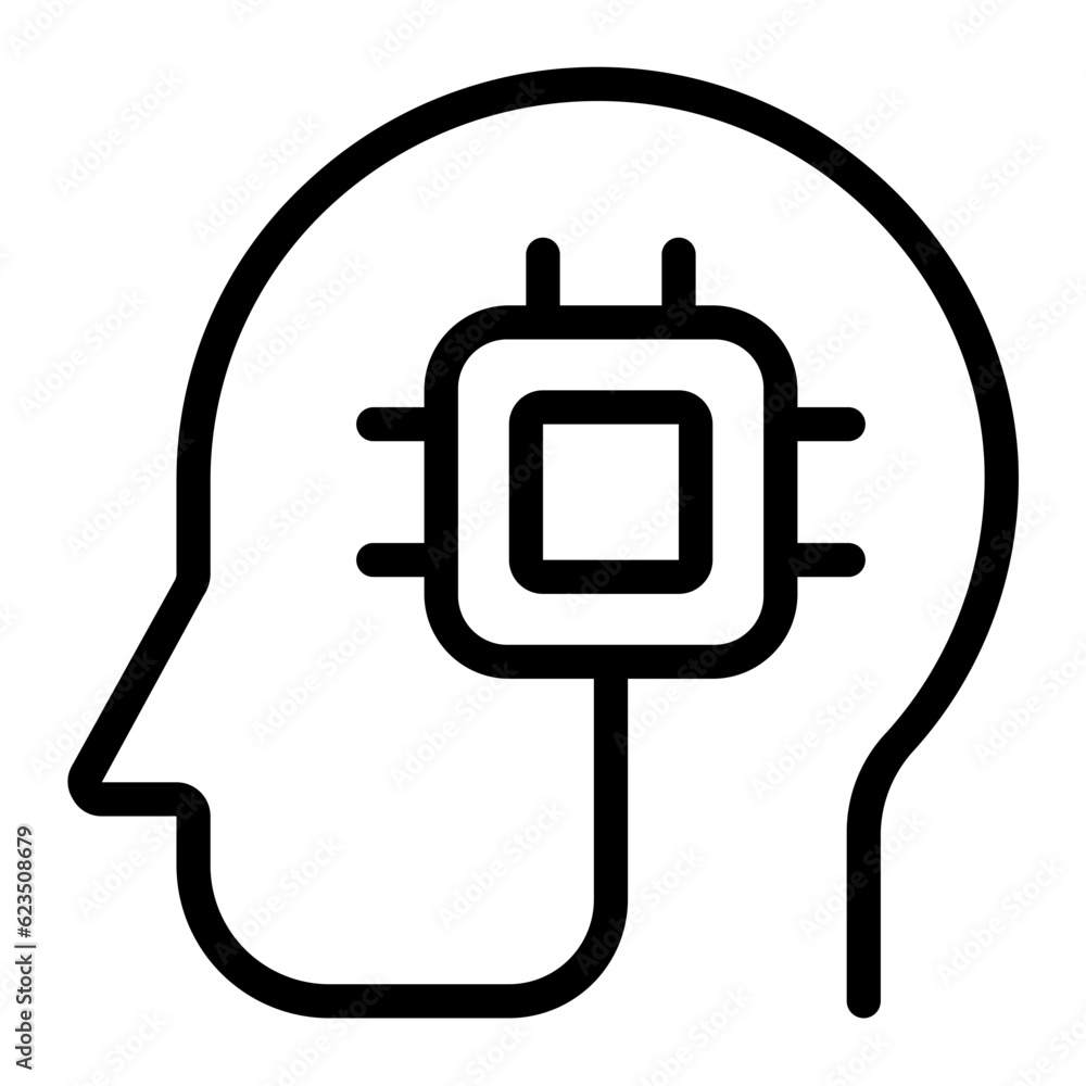 Machine Learning Icon Illustration Machine Learning Icon Illustration