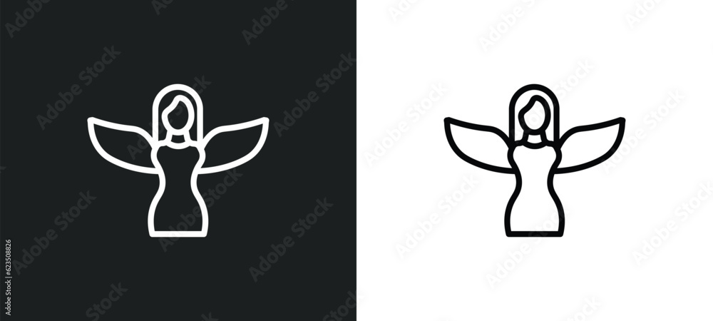 grace icon isolated in white and black colors. grace outline vector icon from people collection for web, mobile apps and ui. grace icon isolated in white and black colors. grace outline vector icon from people collection for web, mobile apps and ui.
