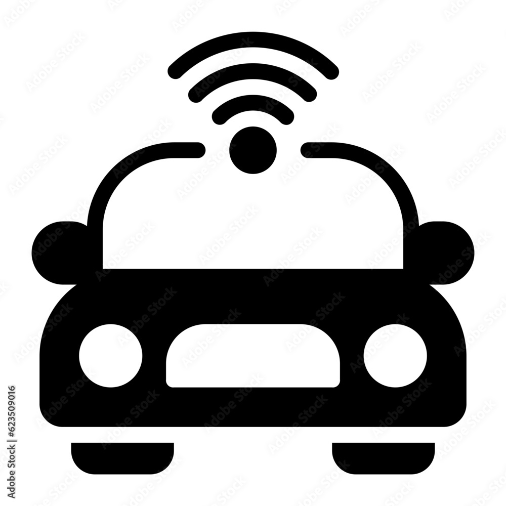 Autonomous Vehicles Icon Illustration Autonomous Vehicles Icon Illustration