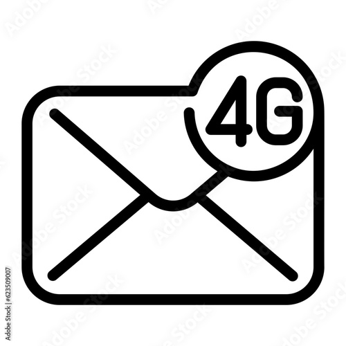 4g line icon