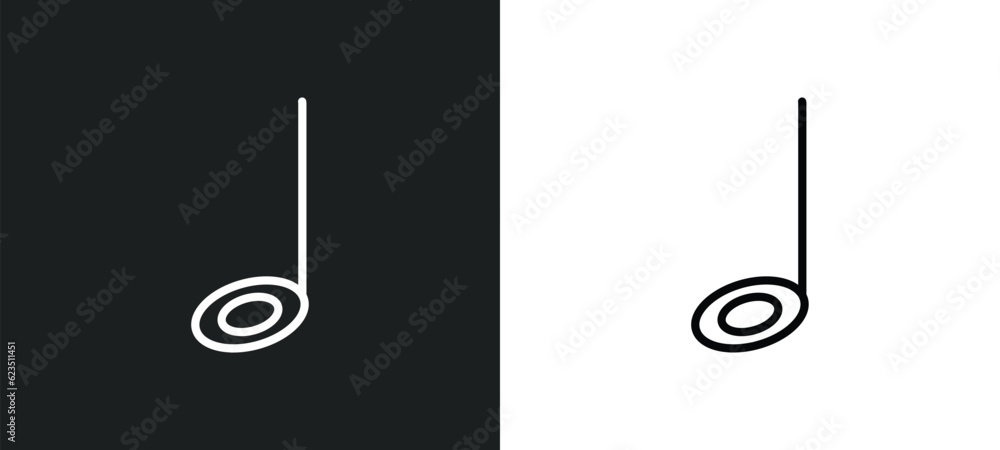 half note icon isolated in white and black colors. half note outline vector icon from music and media collection for web, mobile apps and ui. half note icon isolated in white and black colors. half note outline vector icon from music and media collection for web, mobile apps and ui.