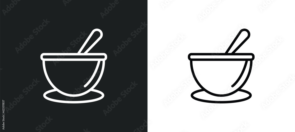 soup bowl icon isolated in white and black colors. soup bowl outline vector icon from kitchen collection for web, mobile apps and ui. soup bowl icon isolated in white and black colors. soup bowl outline vector icon from kitchen collection for web, mobile apps and ui.