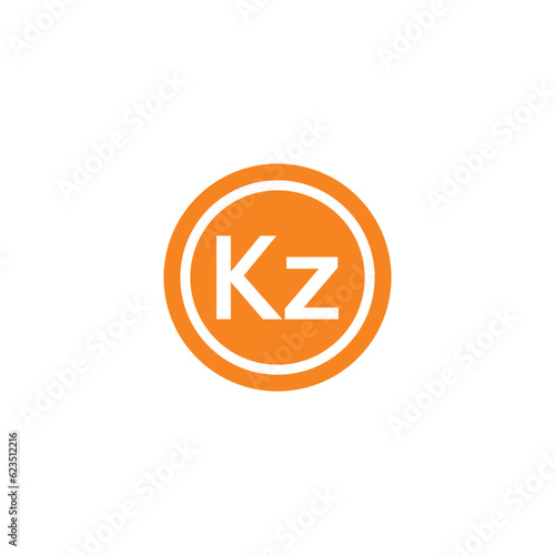 Angola - Angolan kwanza currency symbol stock illustration on white background