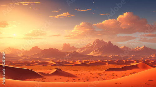 The majestic golden desert
