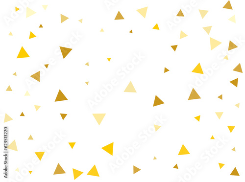 Golden Triangular Confetti