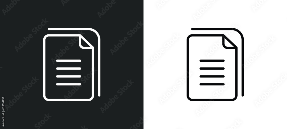 copy icon isolated in white and black colors. copy outline vector icon from geometry collection for web, mobile apps and ui.