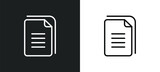 copy icon isolated in white and black colors. copy outline vector icon from geometry collection for web, mobile apps and ui.