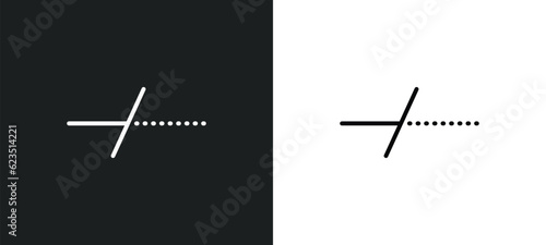 trim icon isolated in white and black colors. trim outline vector icon from geometry collection for web, mobile apps and ui.
