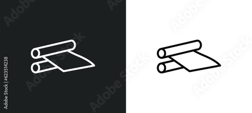 off icon isolated in white and black colors. off outline vector icon from geometry collection for web, mobile apps and ui.